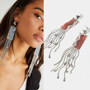 Free People Give Love A Chance Dangle Earrings NWT $48